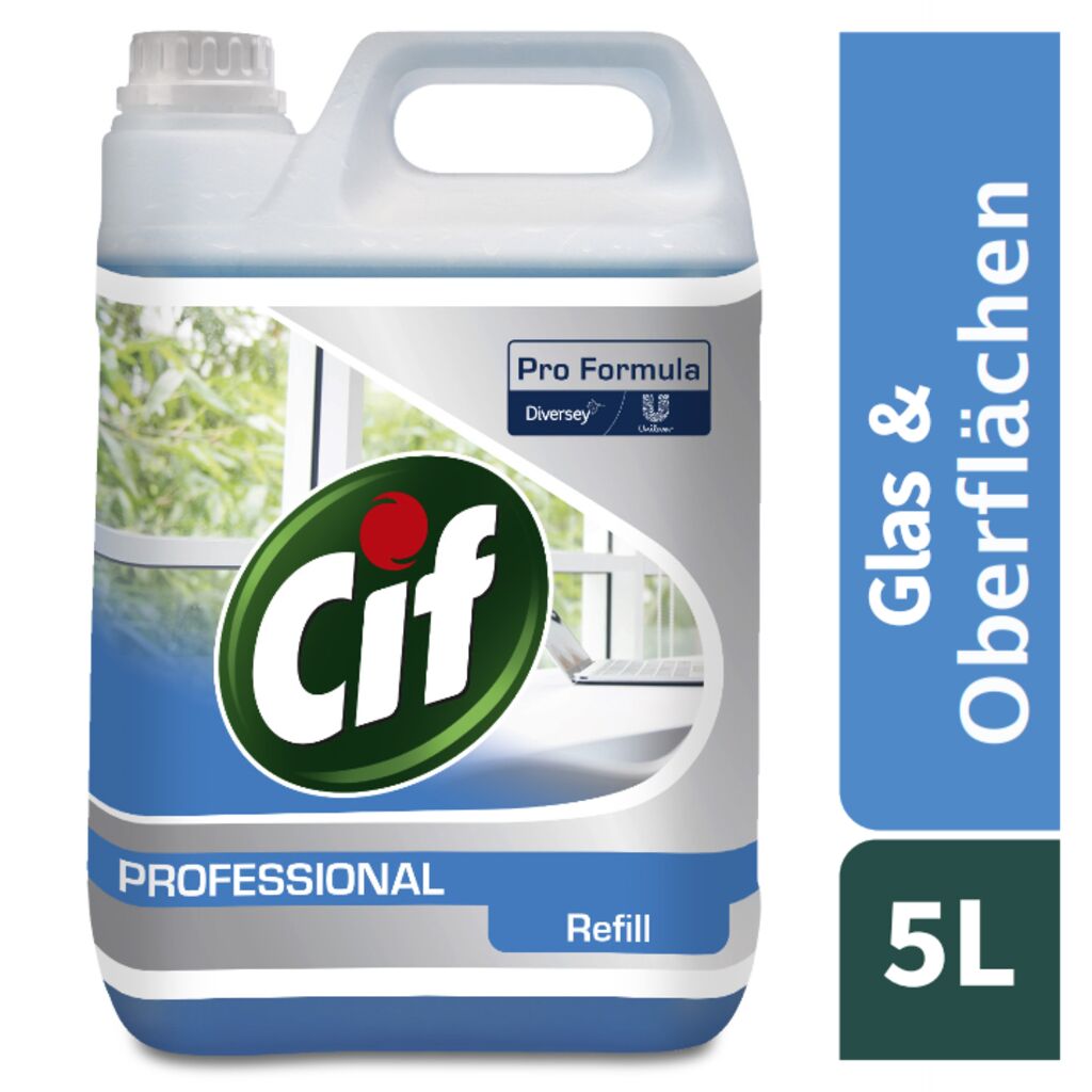 Cif Professional Glas- und Universalreiniger 2x5L - Glas- und Universalreiniger für alle harten Oberflächen